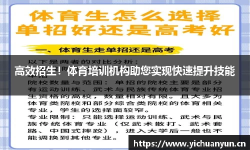 高效招生！体育培训机构助您实现快速提升技能